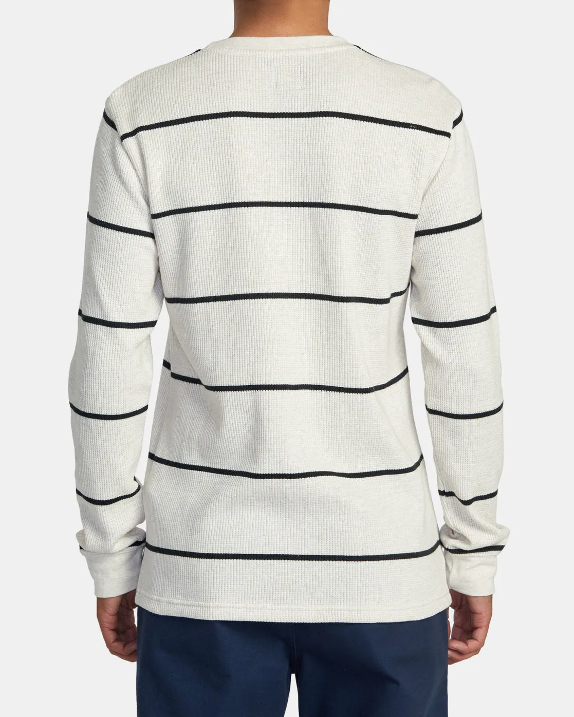 Dayshift Thermal Stripe Long Sleeve - Oatmeal