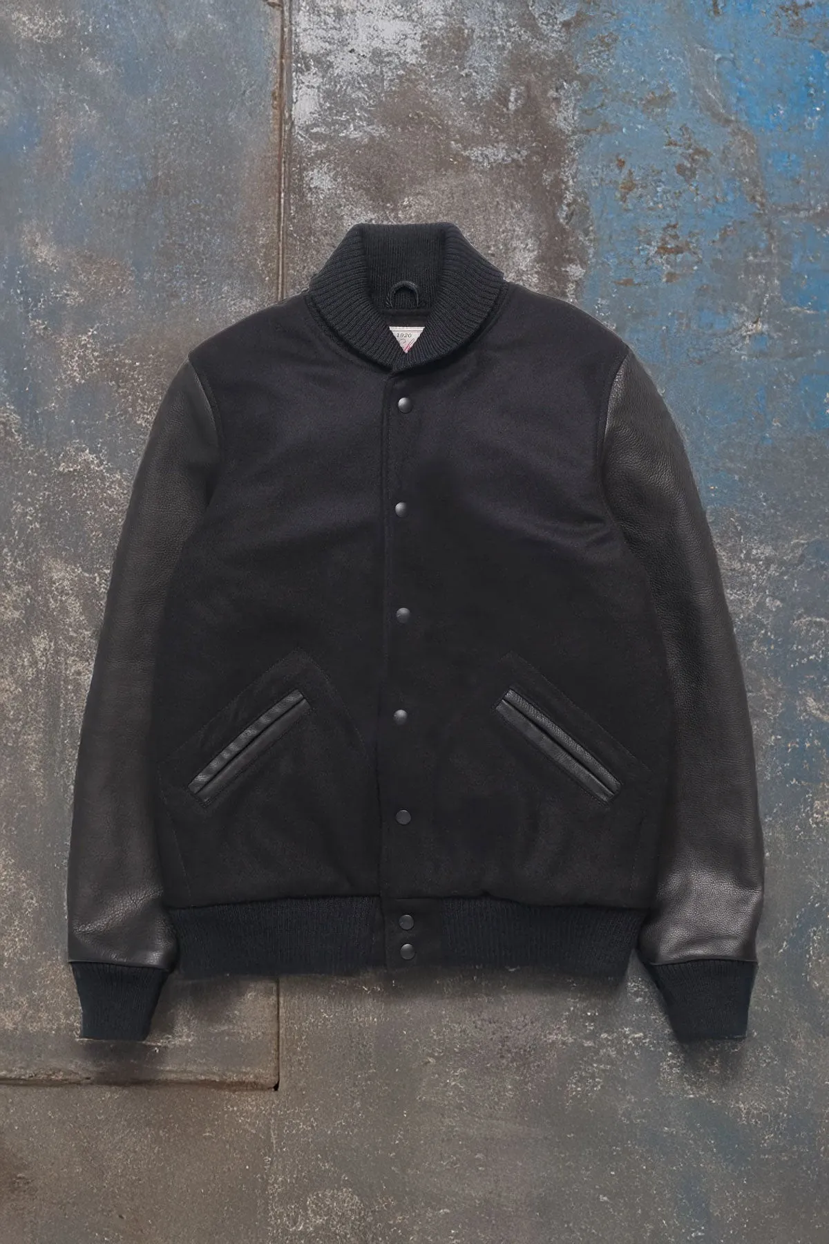 Dehen1920 - Varsity Jacket - Black / Black