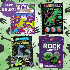 Dino Pals Colouring Books and Activities Bundle