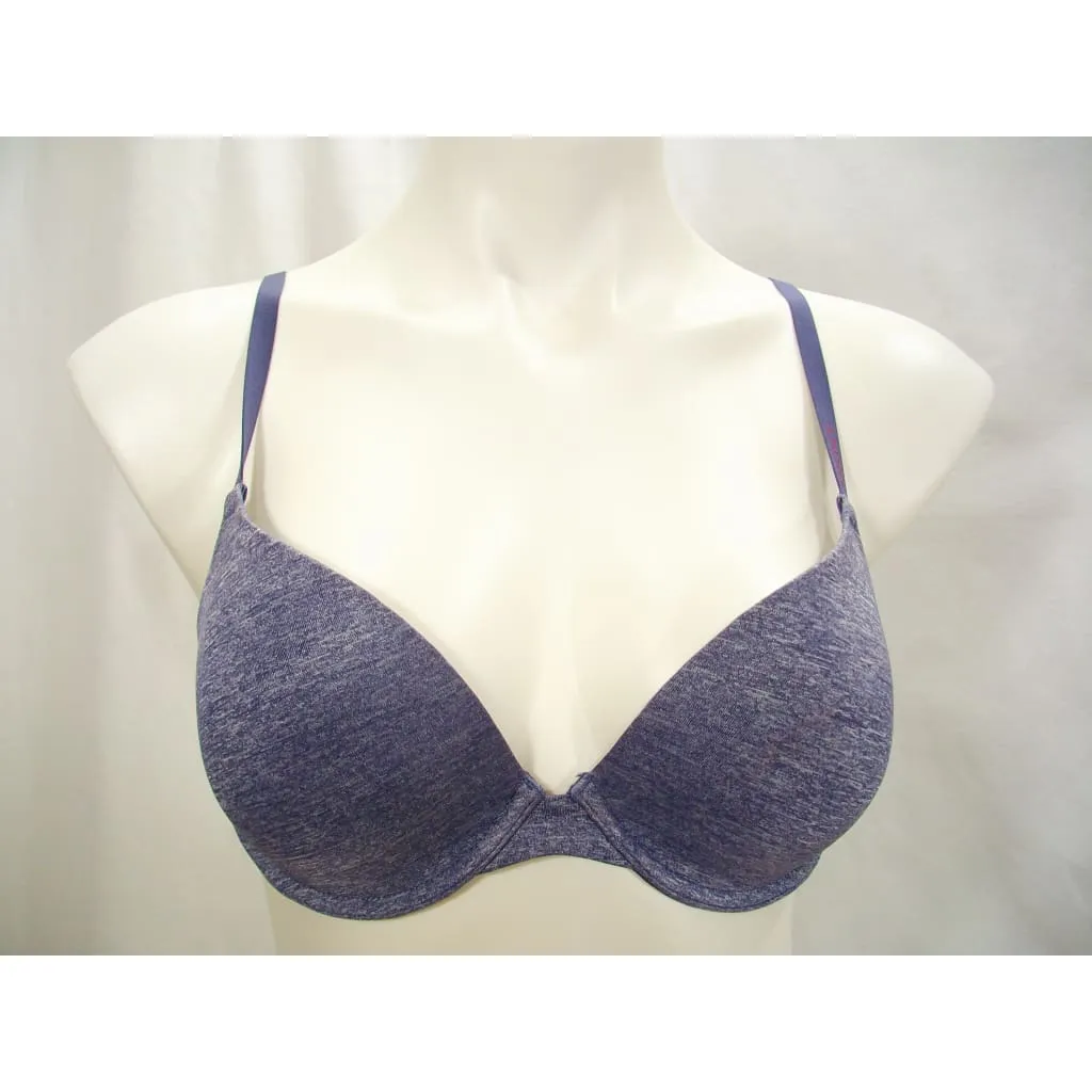 DKNY DK4938 Heather Signature Push Up Underwire Bra 34C Gray Heather