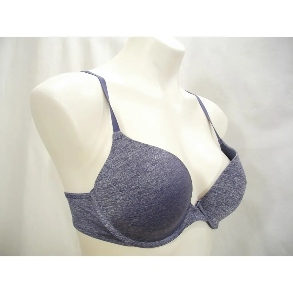 DKNY DK4938 Heather Signature Push Up Underwire Bra 34C Gray Heather