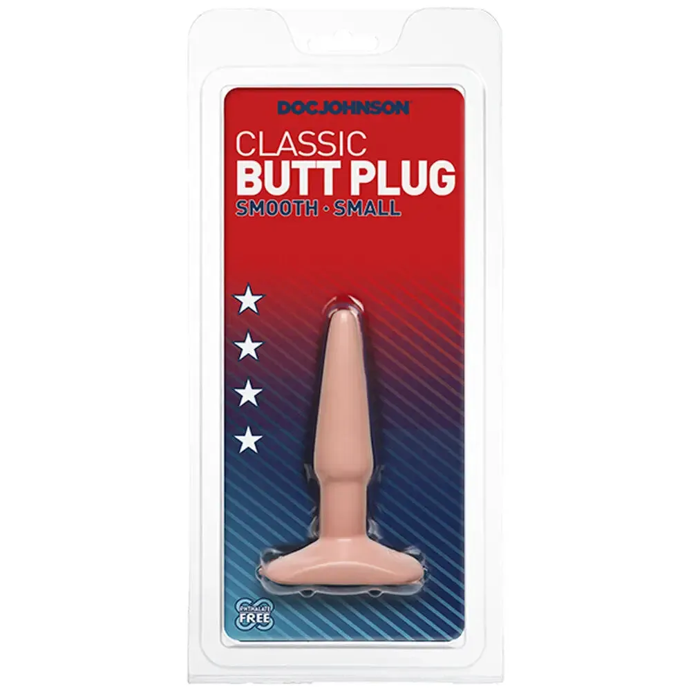 Doc Johnson Classic Smooth Small Flesh Pink Butt Plug