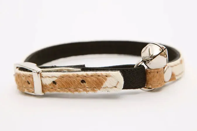 DOGUE Leather Cat Collars Animal Print