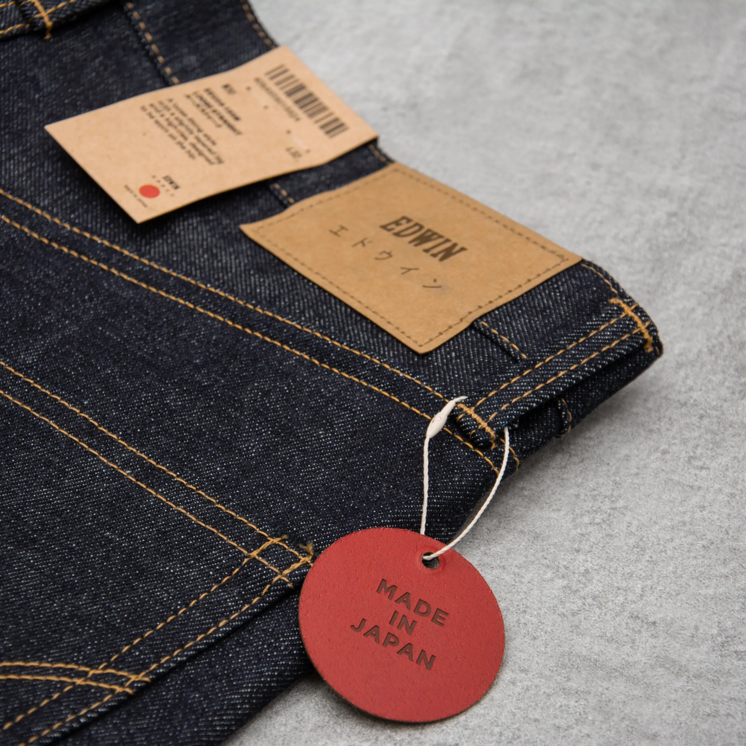 Edwin Loose Straight Jeans - Rainbow Dark Pure Indigo Unwashed