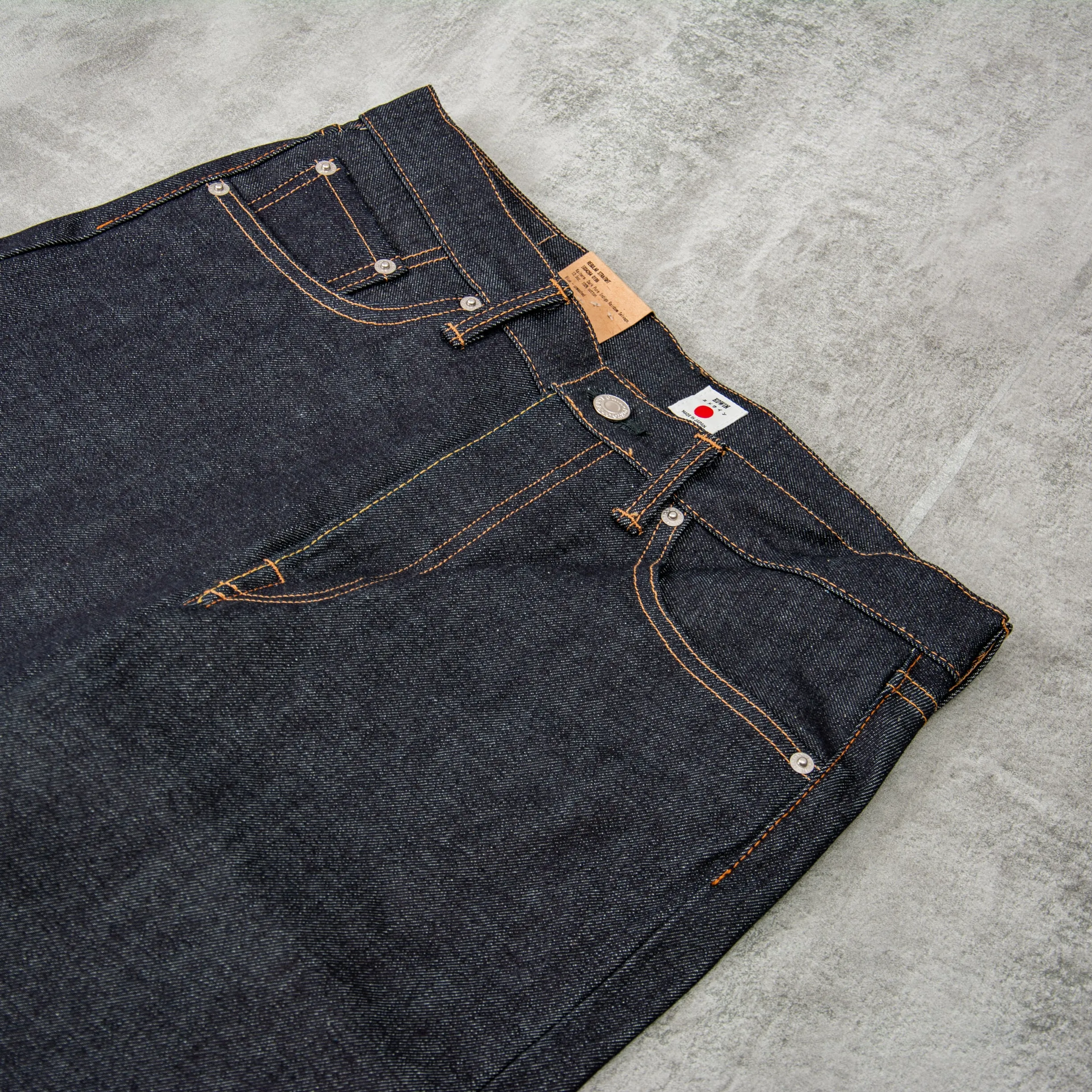 Edwin Regular Straight Jeans - Rainbow Dark Pure Indigo Unwashed