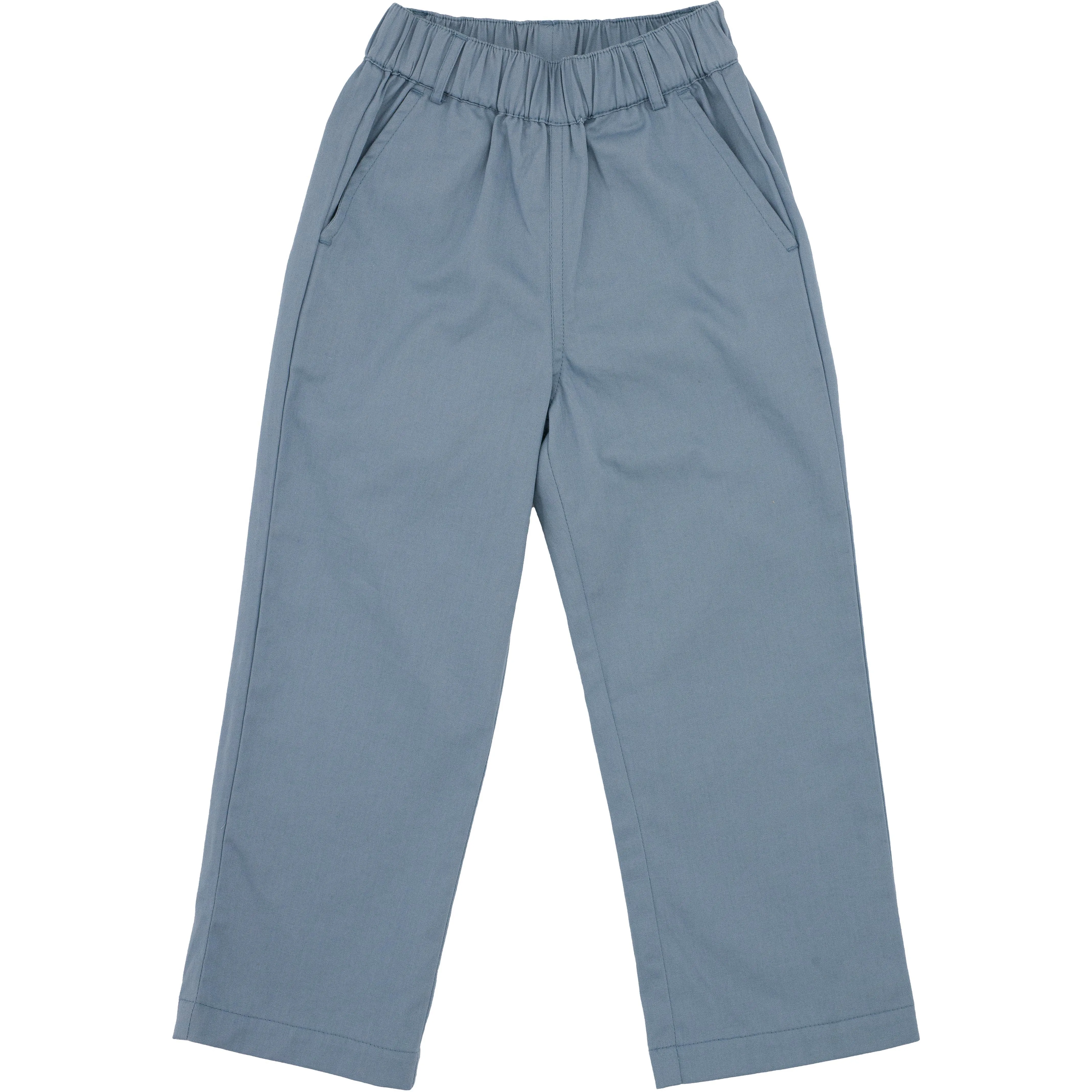 Elastic Pants- Dusty Blue