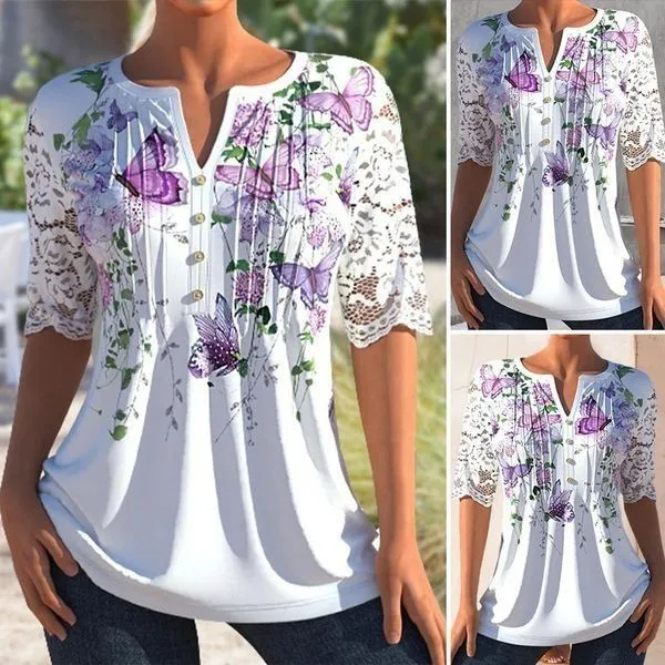 Elegant Blouse With Print