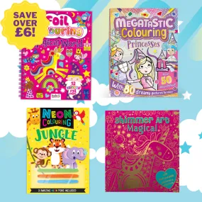 Enchanted Tales & Jungle Rhythms Colouring Book Bundle