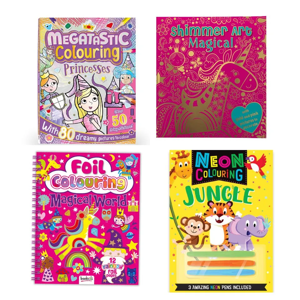 Enchanted Tales & Jungle Rhythms Colouring Book Bundle