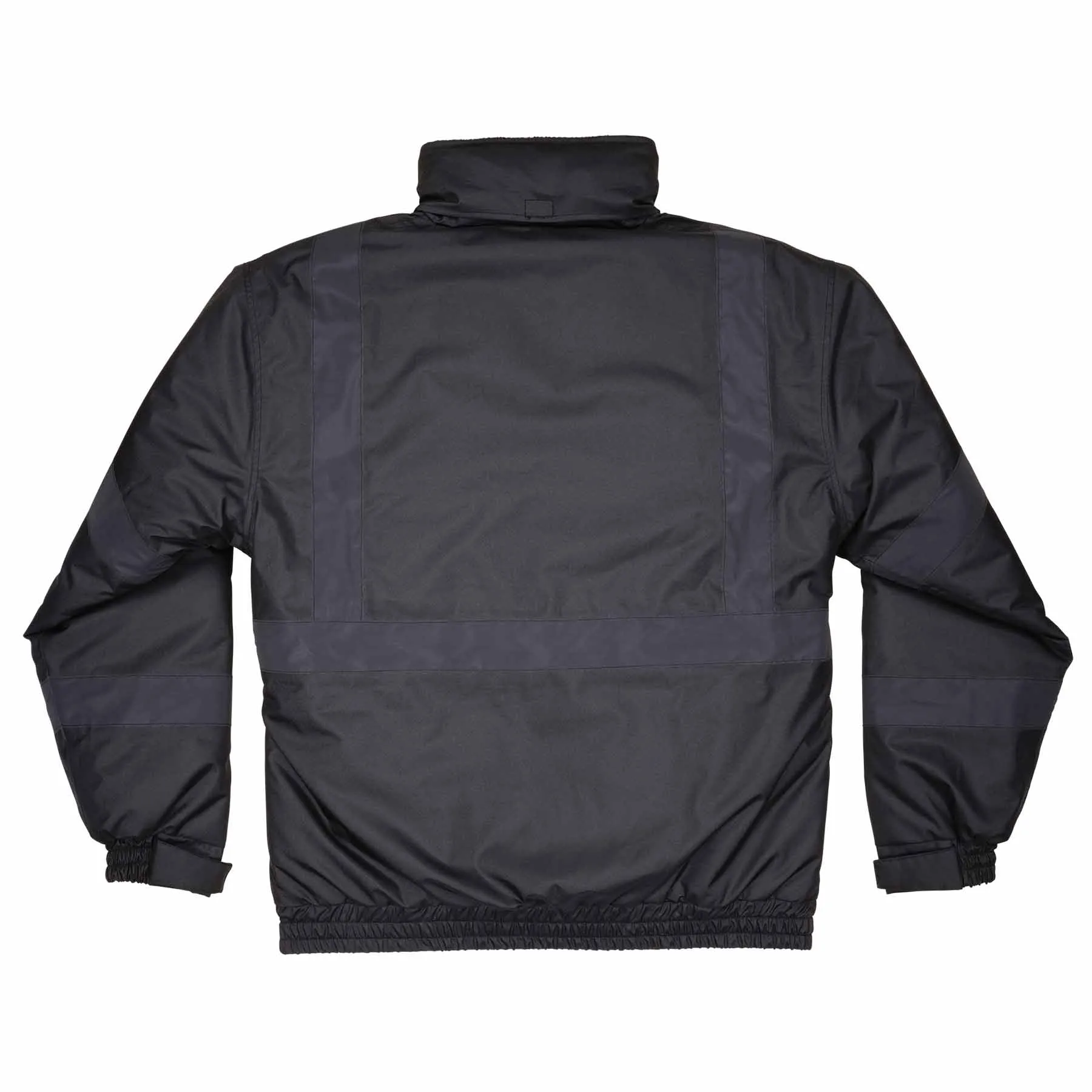 Ergodyne 25647 8377EV 3XL Black Non-Certified Hi-Vis Bomber Jacket - Quilted