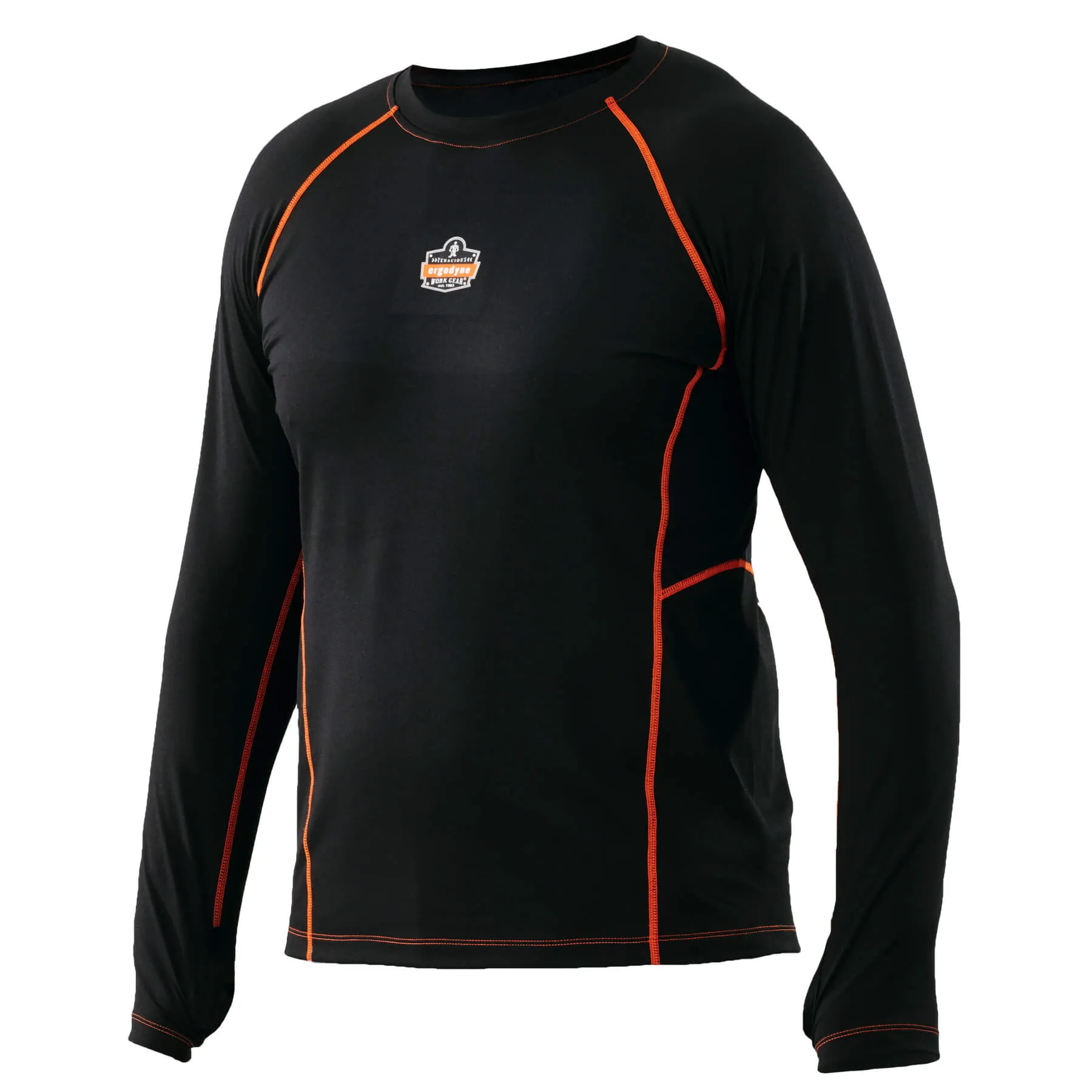 Ergodyne 40204 N-Ferno 6435 Thermal Base Layer Long Sleeve Shirt, Large, Black