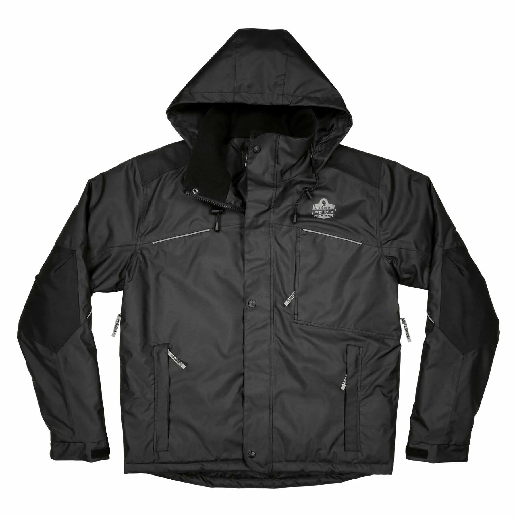 Ergodyne 41122 6467 S Black Winter Work Jacket - 300D Polyester Shell