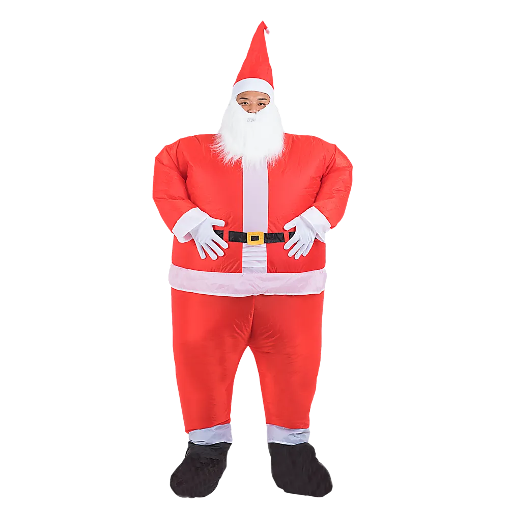 Fan-Operated Inflatable Santa Costume, Lightweight - One Size