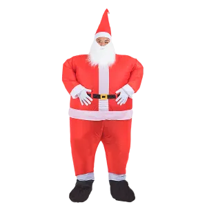 Fan-Operated Inflatable Santa Costume, Lightweight - One Size