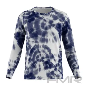 FMR Men's Shibori Tie-Dye Long Sleeve Running Shirt