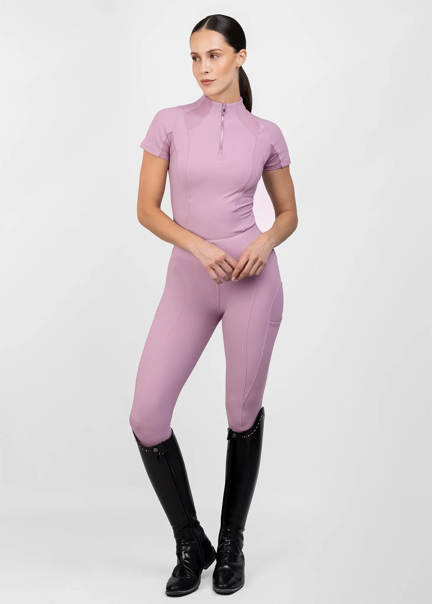 Frame Short Sleeve Base Layer (Mauve)