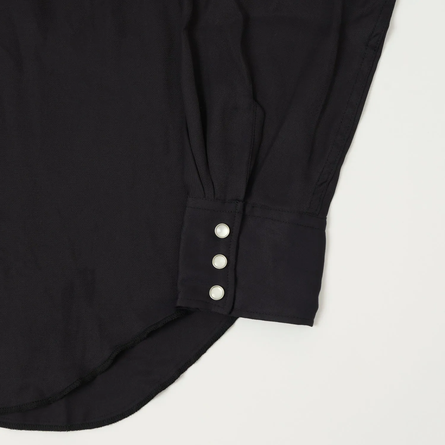 Freewheelers 'Rebellion' 1950s Western Shirt - Black