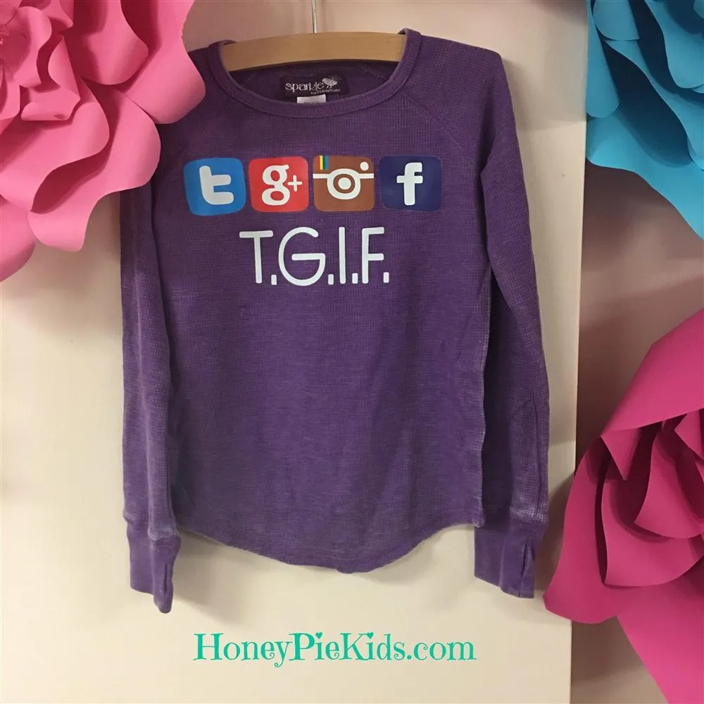 Girls Thermal TGIF Shirt