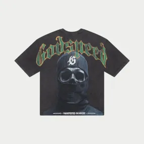 Godspeed - Balaclava Szn T Shirt -Grey Wash