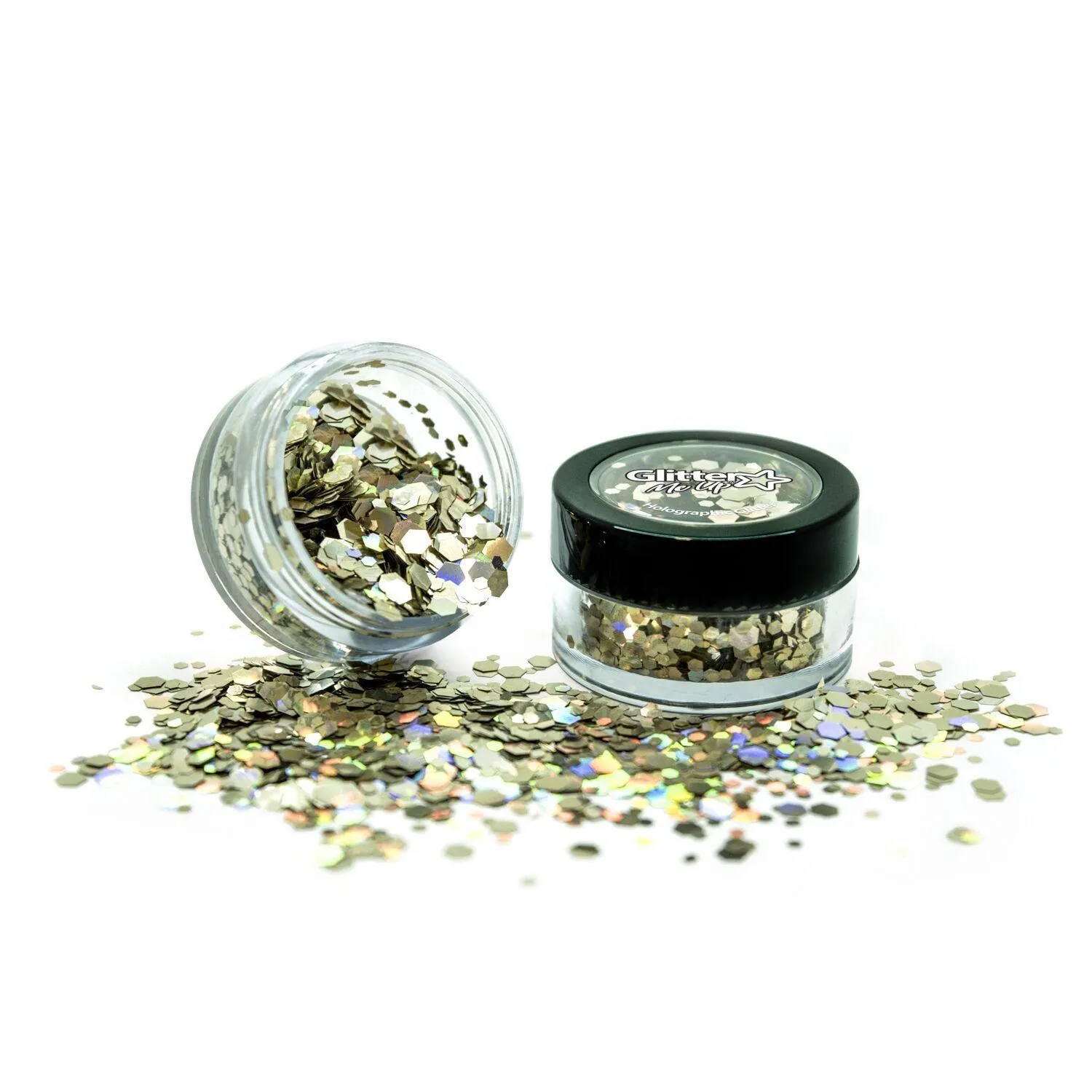 Golden Girl Holographic Chunky Glitter Pot