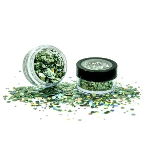 Green Envy Holographic Chunky Glitter Pot