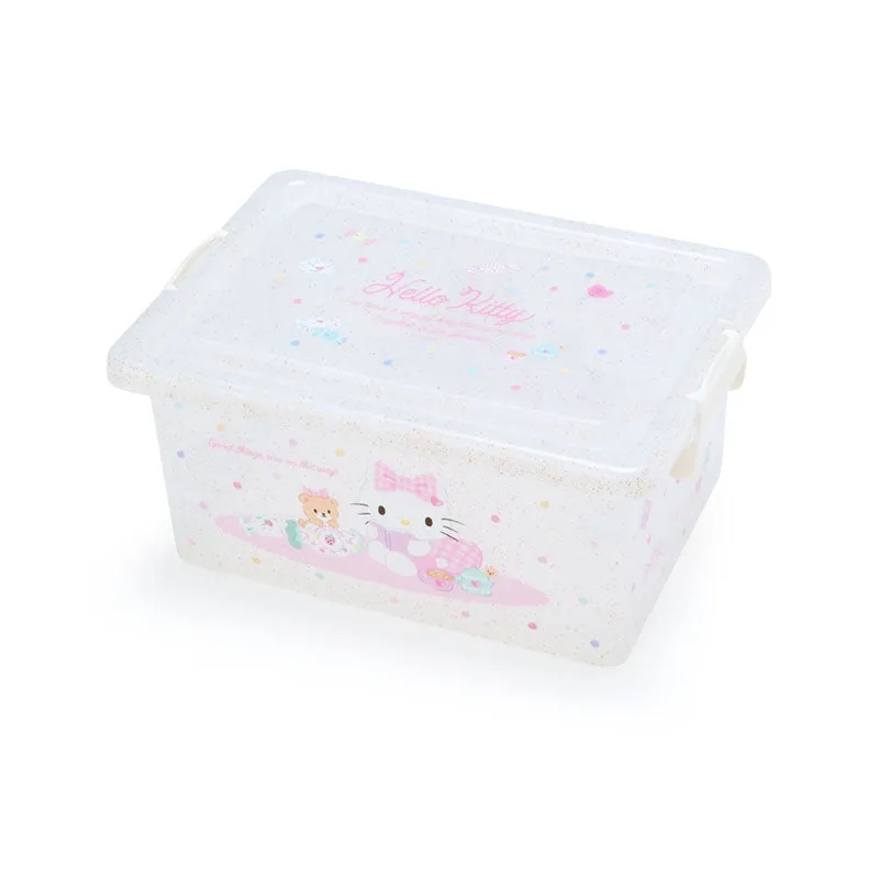 Hello Kitty Glitter Snap Storage Box