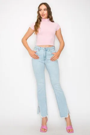 HIGH  RISE BOOT CUT JEANS