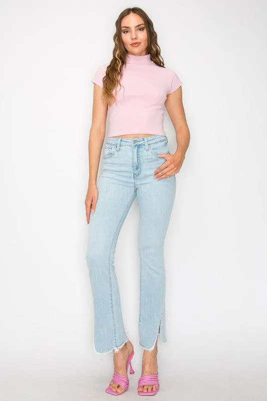 HIGH  RISE BOOT CUT JEANS