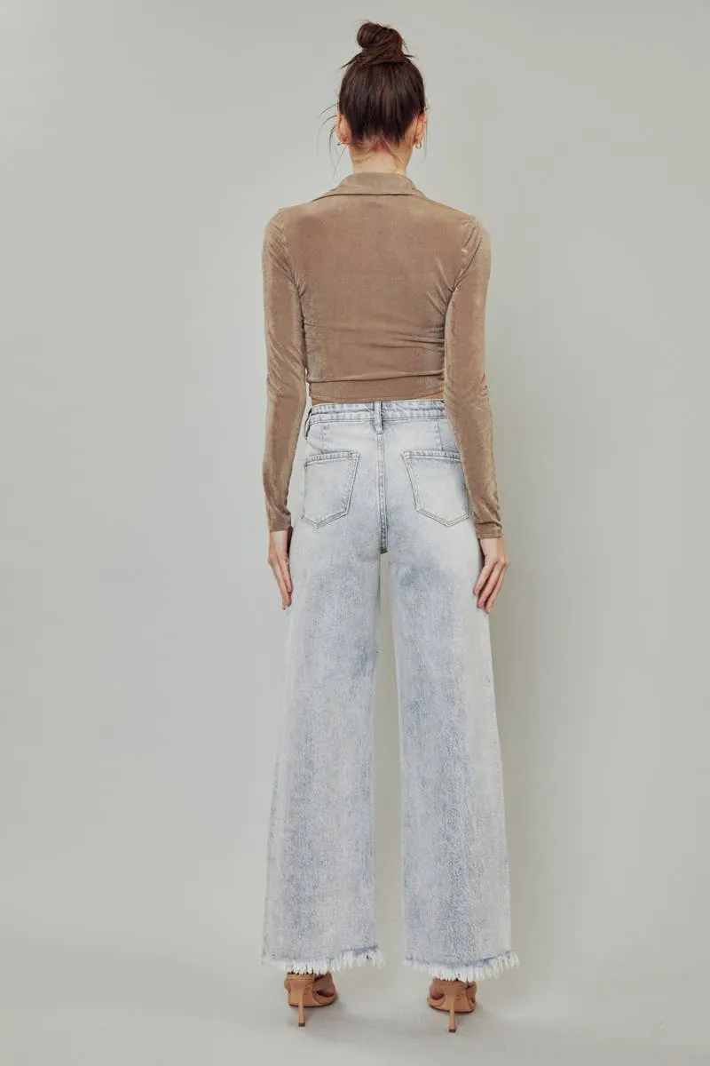 High Rise Wide Pants (Light)