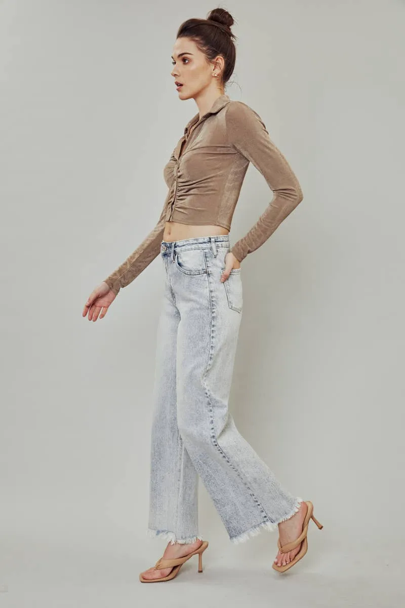 High Rise Wide Pants (Light)