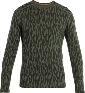 Icebreaker Men's Merino 200 Oasis Glacial Camo LS Crewe