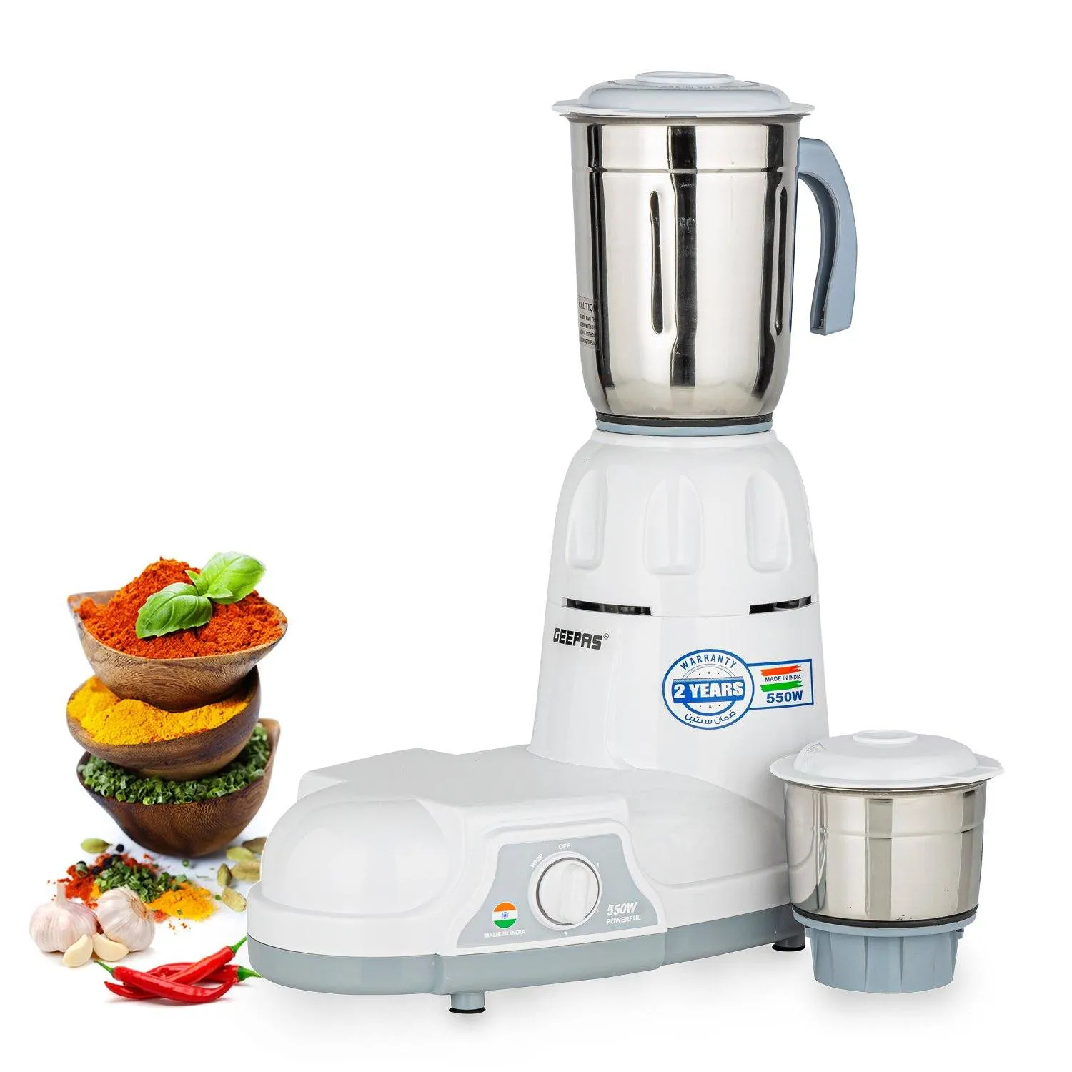 Indian Mixer Wet and Dry Grinder - Versatile Blender For Spice Mixing