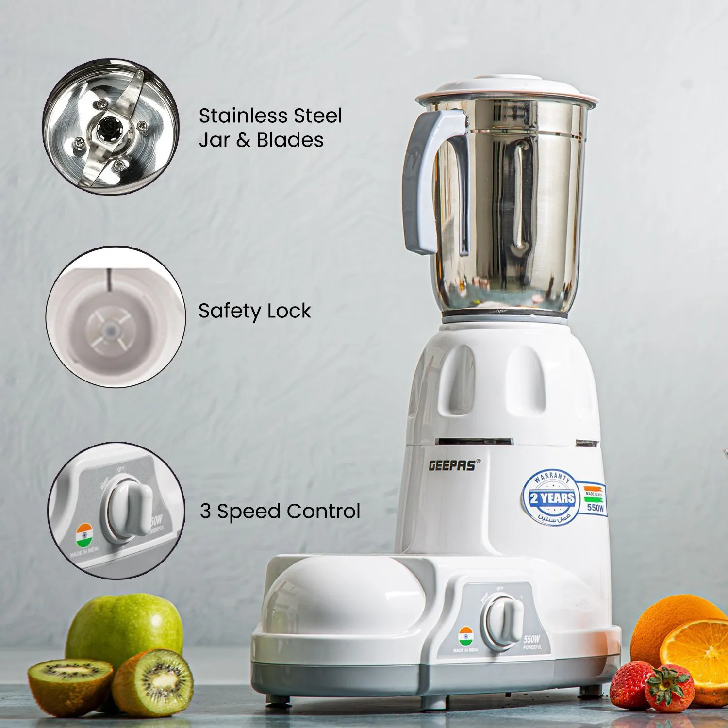 Indian Mixer Wet and Dry Grinder - Versatile Blender For Spice Mixing