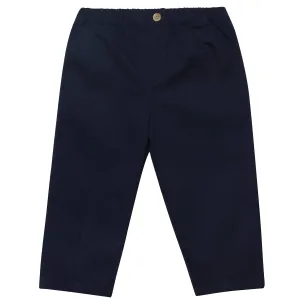 Infant & Toddler Boys Blue Canvas Pants