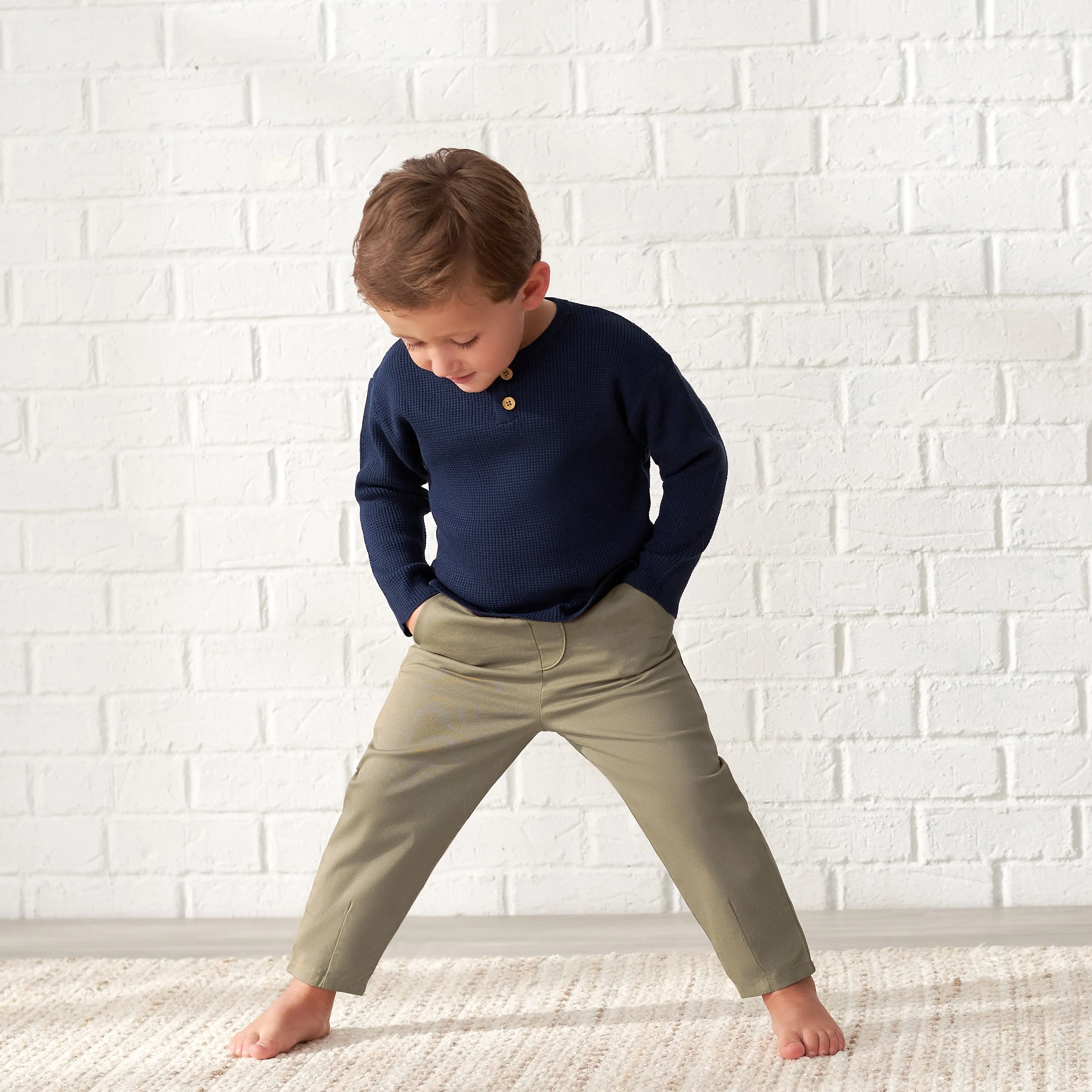 Infant & Toddler Boys Tan Canvas Pants