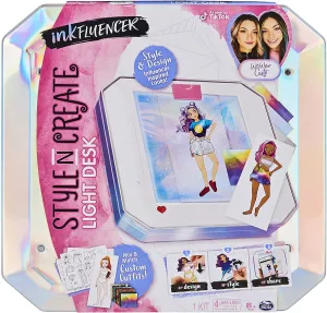 inkFluencer, We Wear Cute Style N Create Light Desk, Activity Kit to Create Customized Outfits