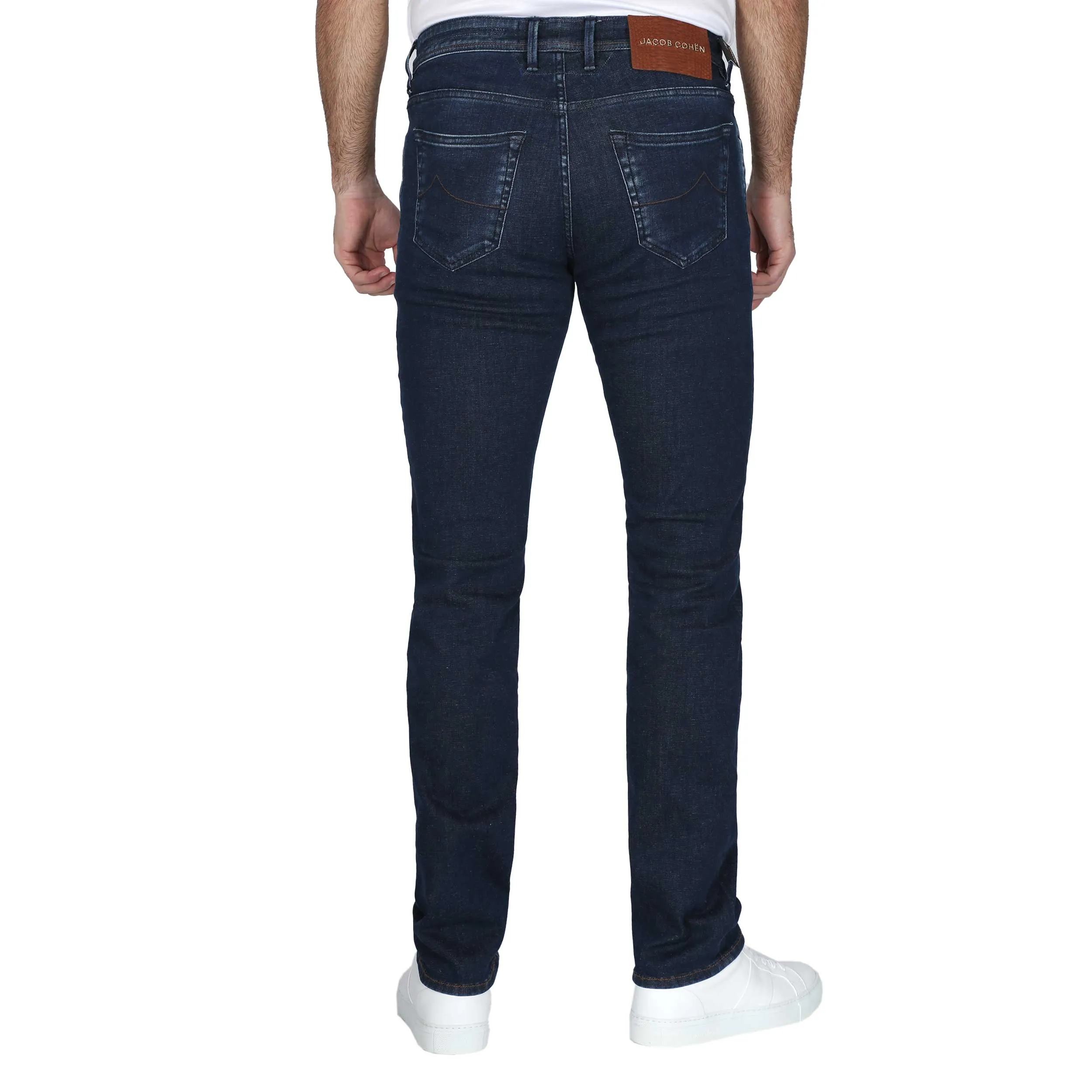 Jacob Cohen Bard Jean in Dark Blue Denim with Lizard Badge