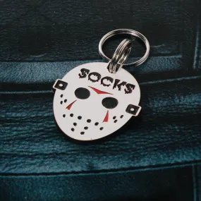 Jason Mask Pet Tag, Jason Personalized Pet Tag - Hockey Mask Pet Tag - Psycho Pet Tag