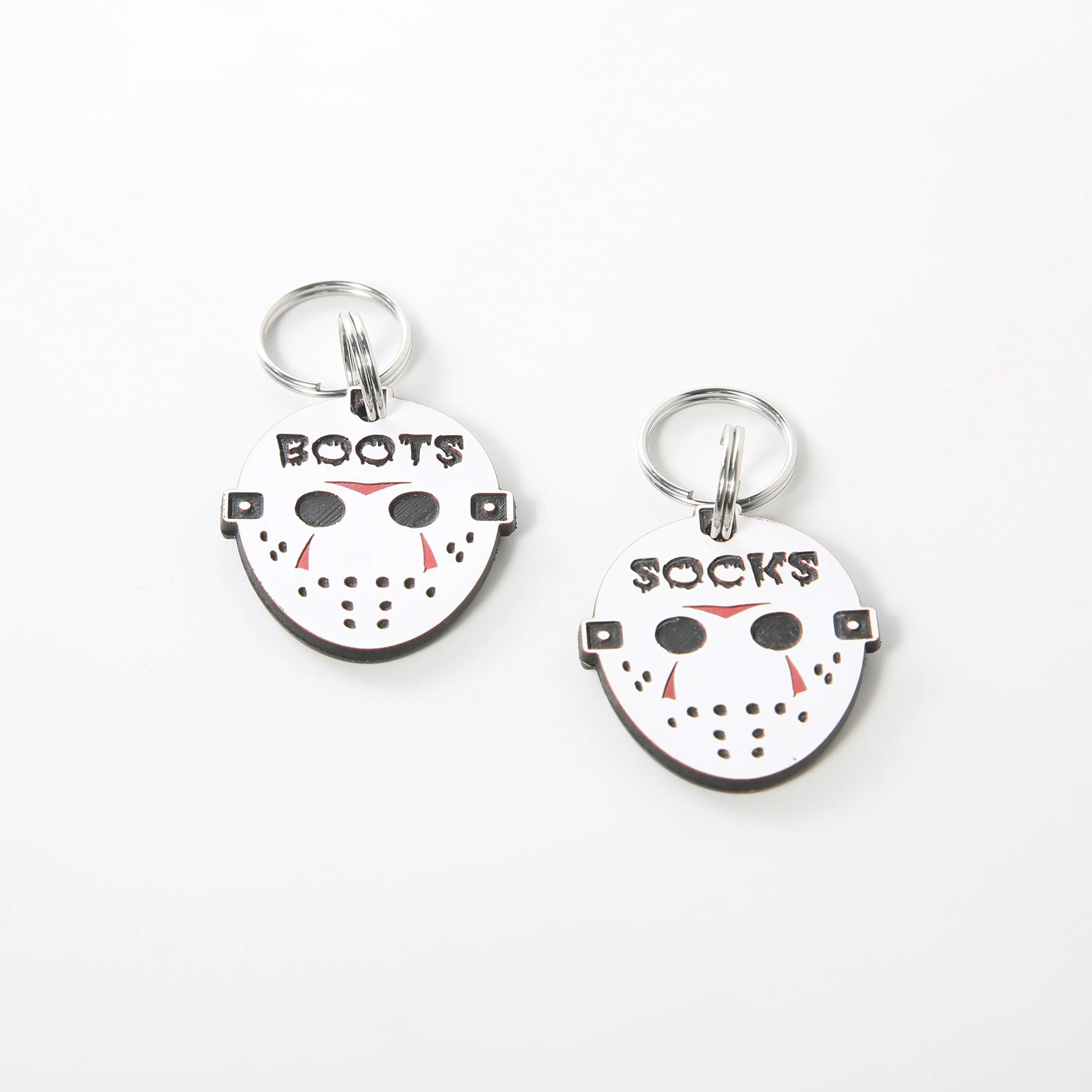 Jason Mask Pet Tag, Jason Personalized Pet Tag - Hockey Mask Pet Tag - Psycho Pet Tag