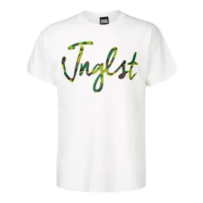 Jnglst Camo Script White T-Shirt