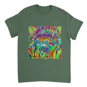 John Dyer Unisex Jungle Art T-Shirt. 'Amazon Rainforest Jaguar'