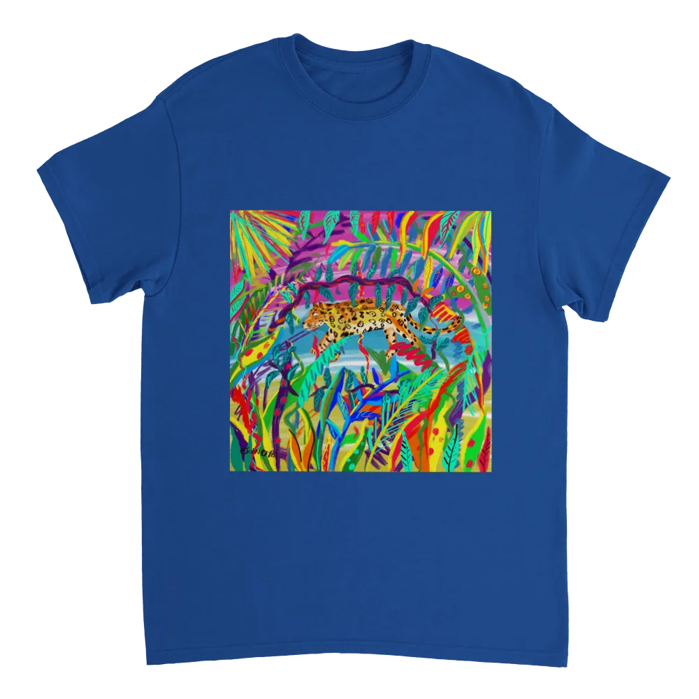 John Dyer Unisex Jungle Art T-Shirt. 'Amazon Rainforest Jaguar'