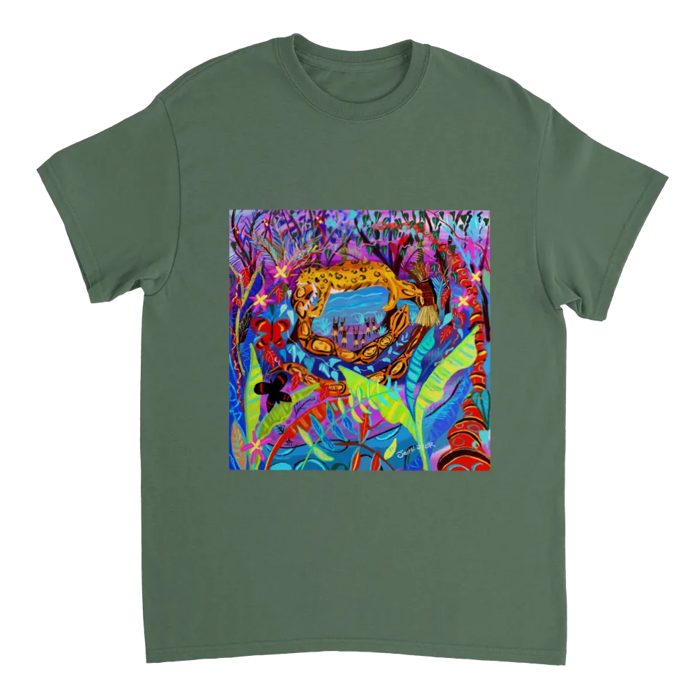 John Dyer Unisex Rainforest Art T-Shirt. Amazon Rainforest Spiritual Animals.