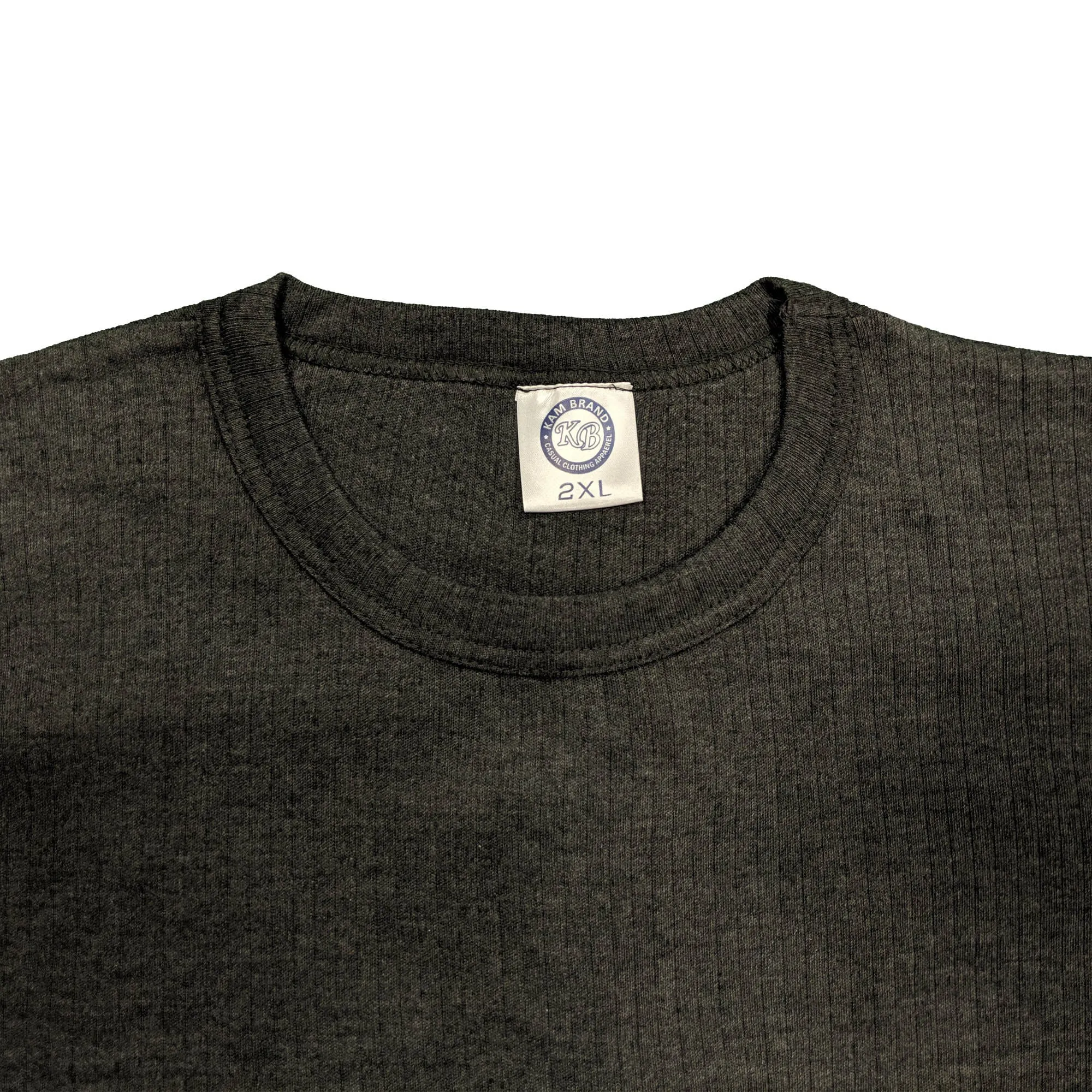 Kam Thermal Long Sleeve T-Shirt - KBS832 - Charcoal