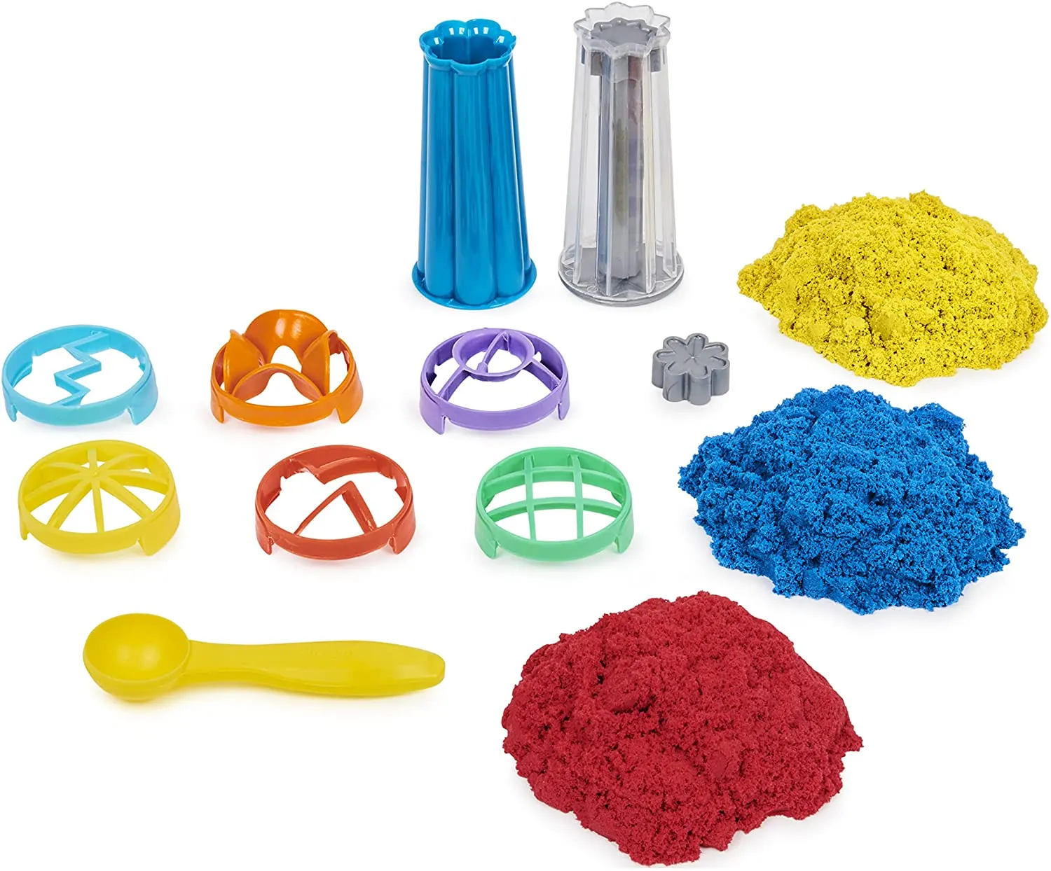 Kinetic Sand, Sandwhirlz Playset with 3 Colors of Kinetic Sand (2lbs) and Over 10 Tools, for Kids Aged 3 and up