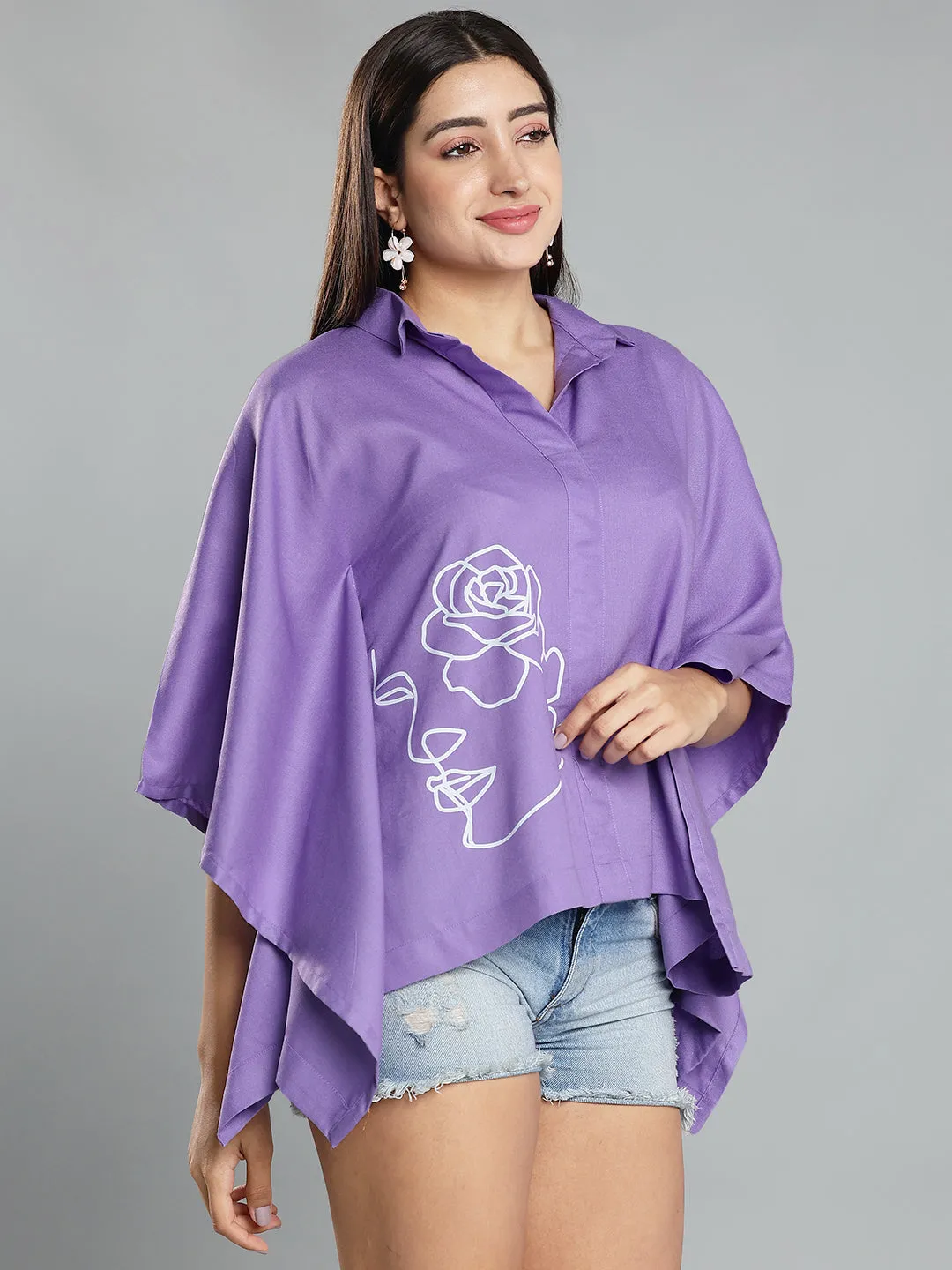 Lavender Kaftan Top - AbstractLady