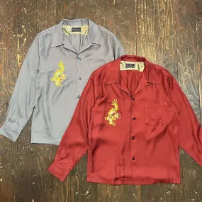 L/S Embroidered  Open Shirt“VIETNAM DRAGON”