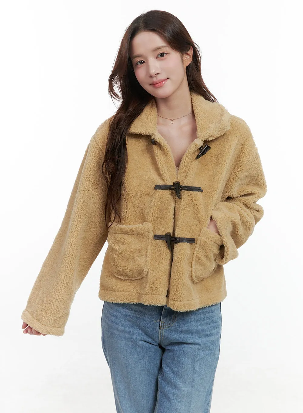 Luxe Pockets Faux Fur Jacket OO421