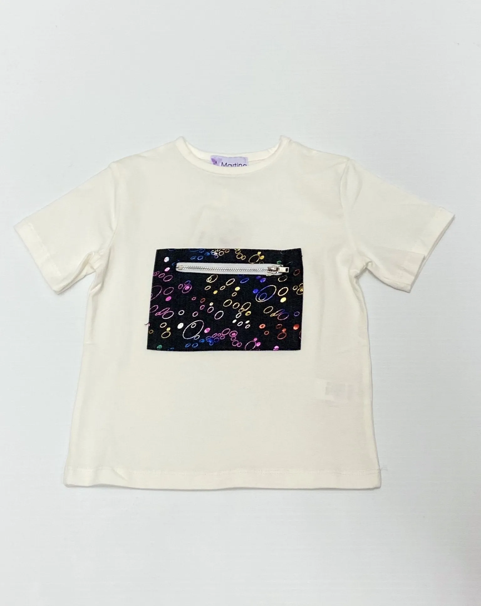 MARTINO - Shimmery Circles Pocket T-Shirt