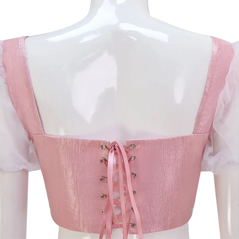 Melanie Martinez K 12 Suit K-12 Pink Bra Pants Uniform Halloween Outfits